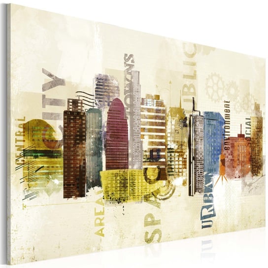 Obraz na płótnie malarskim: Motyw miasta, 60x40 cm zakup.se