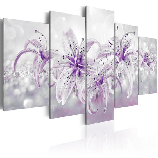 Obraz na płótnie malarskim: Muzyczne lilie, 100x50 cm zakup.se
