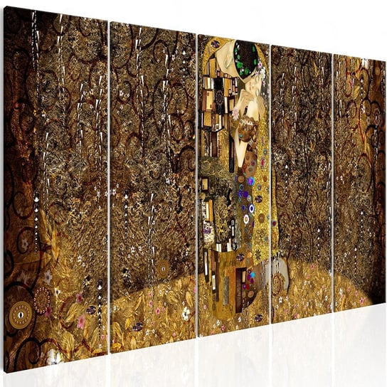 Obraz na płótnie malarskim: Pocałunek - Klimt, 200x80 cm zakup.se