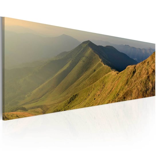 Obraz na płótnie malarskim: Słońce w górach, 120x40 cm zakup.se