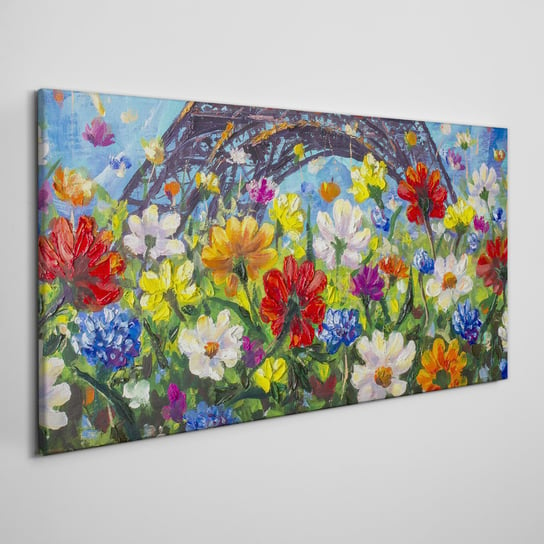 Obraz Na Płótnie Malarstwo kwiaty natura 100x50 cm Coloray