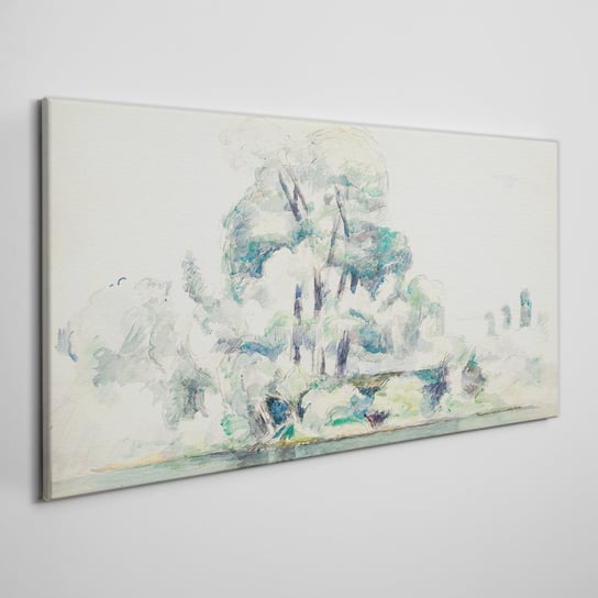 Obraz Na Płótnie Malarstwo natura drzewa 100x50 cm Coloray