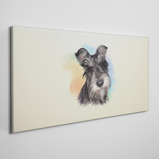 Obraz Na Płótnie Malarstwo zwierzę pies 100x50 cm Coloray