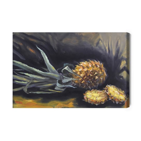 Obraz Na Płótnie Malowany Ananas 40x30 Inna marka
