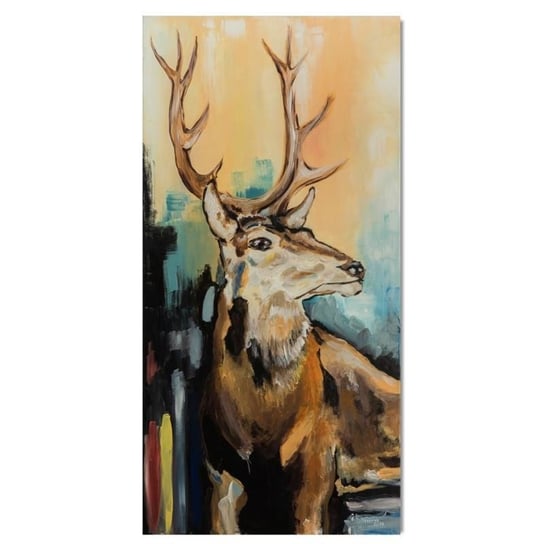 Obraz na płótnie, Malowany jeleń, 40x50 cm Feeby