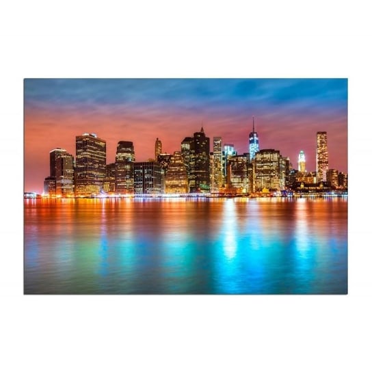 Obraz na płótnie, Manhattan o wschodzie słońca, 120x80 cm Feeby