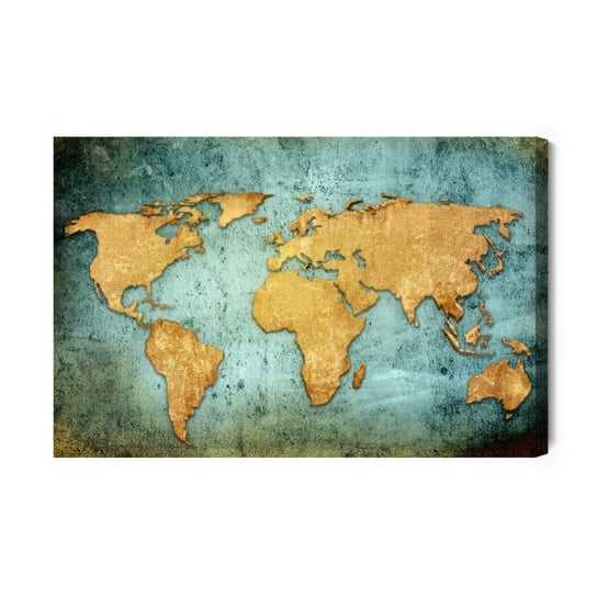 Obraz Na Płótnie Mapa Świata W Modnym Wydaniu 30x20 NC Inna marka