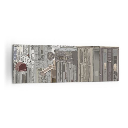 Obraz na płótnie - Miejskie radości - 160x50cm - Architektura Miasto Paryż - Nowoczesny foto obraz w ramie do salonu do sypialni ARTTOR ARTTOR