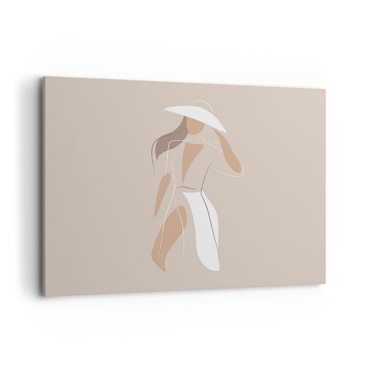 Obraz na płótnie - Moda to zabawa - 100x70cm - Kobieta Grafika Moda - Nowoczesny foto obraz w ramie do salonu do sypialni ARTTOR ARTTOR