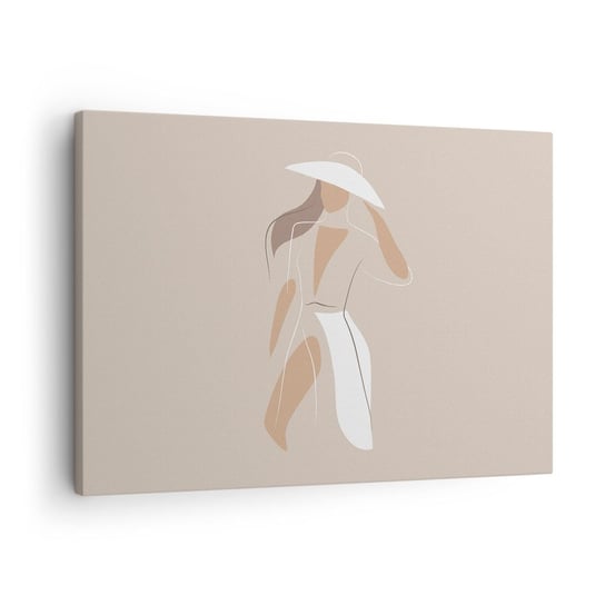 Obraz na płótnie - Moda to zabawa - 70x50cm - Kobieta Grafika Moda - Nowoczesny Canvas obraz do salonu do sypialni ARTTOR ARTTOR