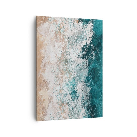 Obraz na płótnie - Morskie opowieści - 50x70cm - Woda Plaża Morze - Nowoczesny Canvas obraz do salonu do sypialni ARTTOR ARTTOR