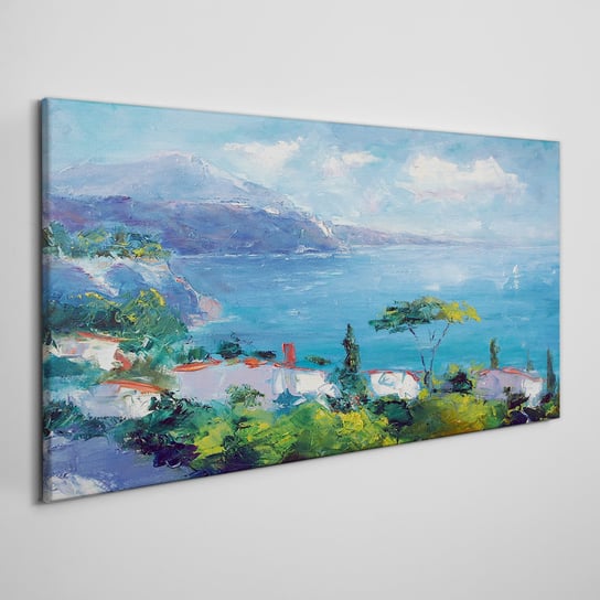 Obraz Na Płótnie Morze góry morze niebieski 100x50 Coloray