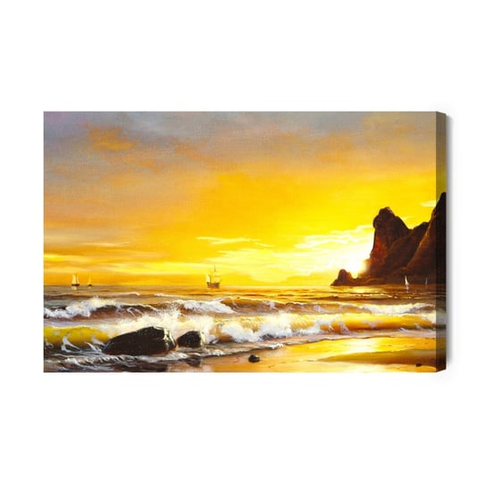 Obraz Na Płótnie Morze I Zachód Słońca 90x60 Inna marka