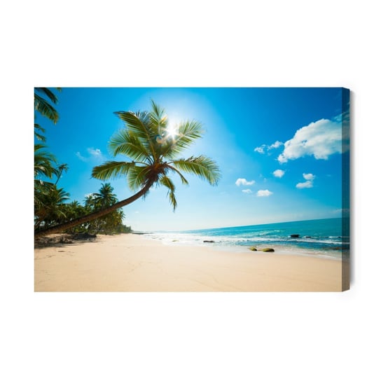 Obraz Na Płótnie Morze Plaża I Palmy 120x80 NC Inna marka