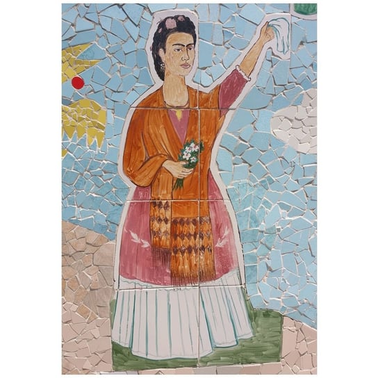 Obraz na płótnie Mosaic of Frida Kahlo 50x70 Legendarte