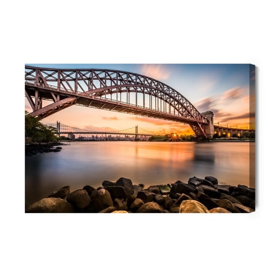 Obraz Na Płótnie Most Hell Gate Bridge, Nowy Jork 30x20 NC Inna marka