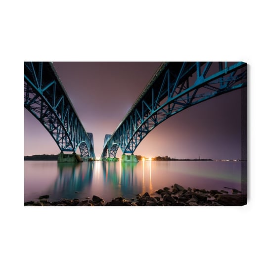 Obraz Na Płótnie Most South Grand Island Bridge, Usa 120x80 NC Inna marka