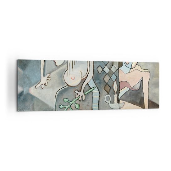 Obraz na płótnie - Mozaika ducha i materii - 160x50cm - Abstrakcja Kubizm Ludzie - Nowoczesny foto obraz w ramie do salonu do sypialni ARTTOR ARTTOR