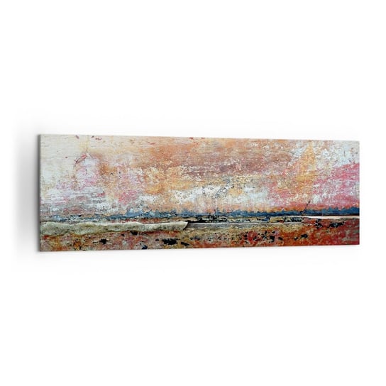 Obraz na płótnie - Może to morze - 160x50cm - Abstrakcja Tekstura Industrialny - Nowoczesny foto obraz w ramie do salonu do sypialni ARTTOR ARTTOR