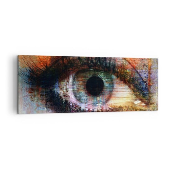 Obraz na płótnie - Można zajrzec w duszę - 140x50cm - Abstrakcja Oko Sztuka - Nowoczesny Canvas obraz do salonu do sypialni ARTTOR ARTTOR