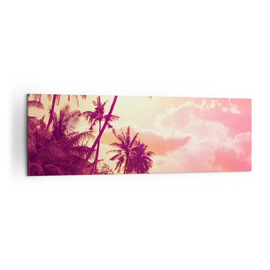 Obraz na płótnie - Musisz wybrać - 160x50cm - Krajobraz Palma Kokosowa Las Palmowy - Nowoczesny foto obraz w ramie do salonu do sypialni ARTTOR ARTTOR