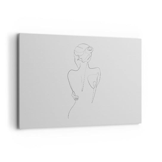 Obraz na płótnie - Muzyka ciała - 100x70cm - Grafika Ciało Sztuka - Nowoczesny foto obraz w ramie do salonu do sypialni ARTTOR ARTTOR