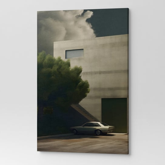 Obraz na płótnie na ścianę do salonu Architektura ART00081_30x40 Wave Print