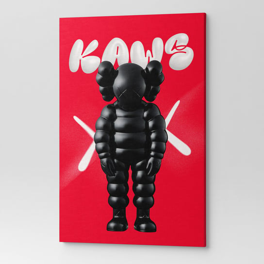 Obraz na płótnie na ścianę do salonu pokoju FIGURKA KAWS POP00069 70x100 Wave Print