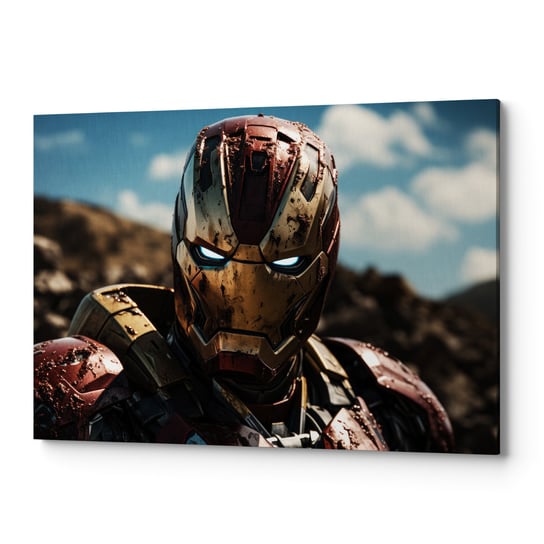 Obraz na płótnie na ścianę do salonu sypialni Iron Man TV00061 30x40 Wave Print