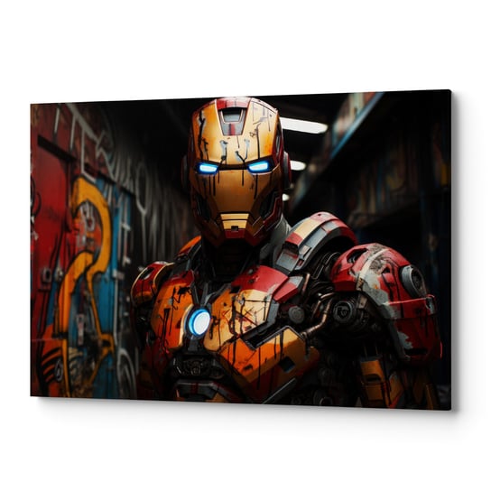 Obraz na płótnie na ścianę do salonu sypialni Iron Man TV00065 50x70 Wave Print