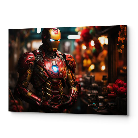 Obraz na płótnie na ścianę do salonu sypialni Iron Man TV00074 30x40 Wave Print