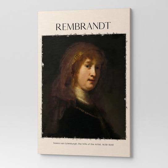Obraz Na Płótnie Na Ścianę Rembrandt Saskia Van Uylenburgh Rep00048 50X70 Wave Print