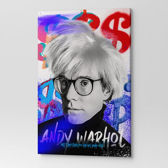 Obraz na płótnie na ścianę salon pokój Andy Warhol kolorowy POP00048 6090 Wave Print