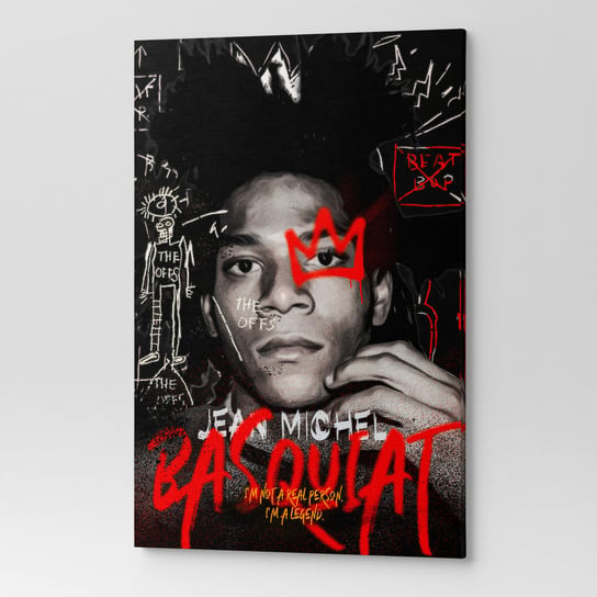 Obraz na płótnie na ścianę salon pokój Jean-Michel Basquiat POP00049 30X40 Wave Print