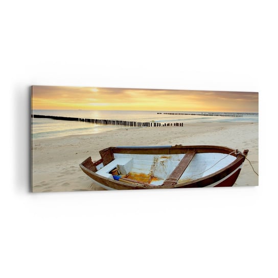 Obraz na płótnie - Nie ma piękniejszych plaż - 100x40cm - Krajobraz Morze Plaża - Nowoczesny foto obraz w ramie do salonu do sypialni ARTTOR ARTTOR