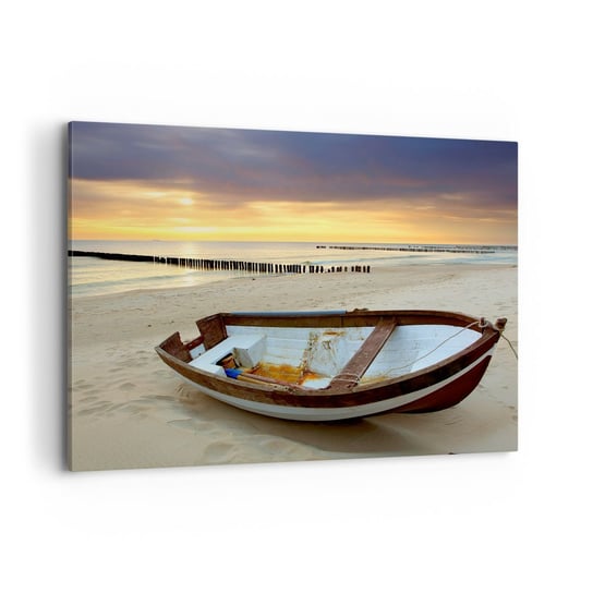 Obraz na płótnie - Nie ma piękniejszych plaż - 100x70cm - Krajobraz Morze Plaża - Nowoczesny foto obraz w ramie do salonu do sypialni ARTTOR ARTTOR