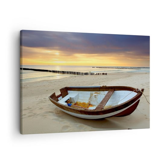 Obraz na płótnie - Nie ma piękniejszych plaż - 70x50cm - Krajobraz Morze Plaża - Nowoczesny Canvas obraz do salonu do sypialni ARTTOR ARTTOR