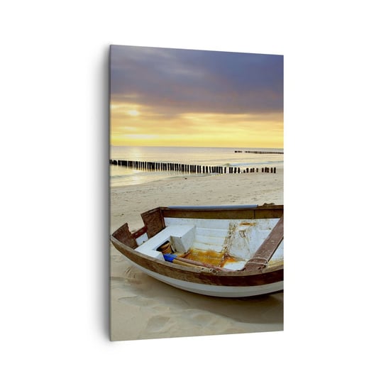 Obraz na płótnie - Nie ma piękniejszych plaż - 80x120cm - Krajobraz Morze Plaża - Nowoczesny obraz na ścianę do salonu do sypialni ARTTOR ARTTOR
