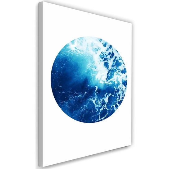 Obraz na płótnie, niebieskie fale, 80x120 cm Feeby