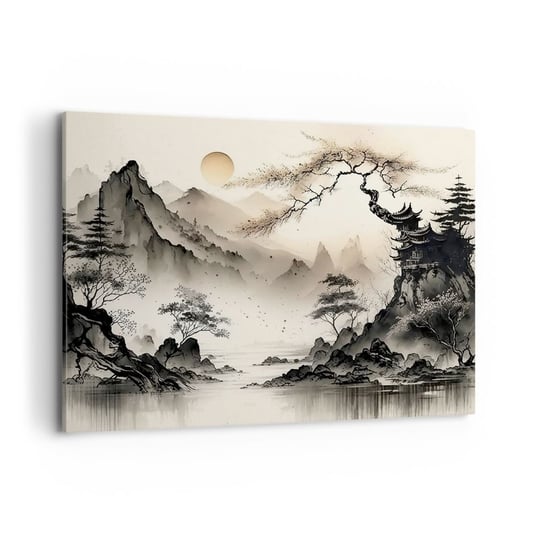 Obraz na płótnie - Niepowtarzalny urok orientu - 100x70cm - Azja Japonia Widok - Nowoczesny foto obraz w ramie do salonu do sypialni ARTTOR ARTTOR