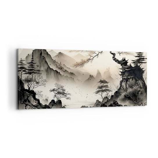 Obraz na płótnie - Niepowtarzalny urok orientu - 120x50cm - Azja Japonia Widok - Nowoczesny obraz na ścianę do salonu do sypialni ARTTOR ARTTOR