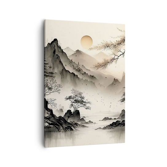 Obraz na płótnie - Niepowtarzalny urok orientu - 50x70cm - Azja Japonia Widok - Nowoczesny Canvas obraz do salonu do sypialni ARTTOR ARTTOR