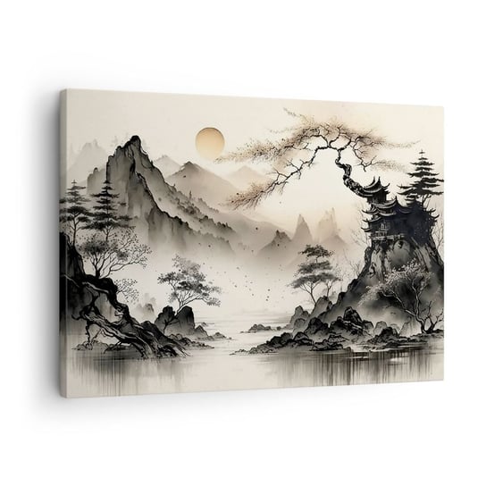 Obraz na płótnie - Niepowtarzalny urok orientu - 70x50cm - Azja Japonia Widok - Nowoczesny Canvas obraz do salonu do sypialni ARTTOR ARTTOR