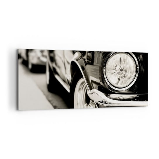 Obraz na płótnie - Nieprzemijający blask - 100x40cm - Auto Samochód Klasyczny - Nowoczesny foto obraz w ramie do salonu do sypialni ARTTOR ARTTOR