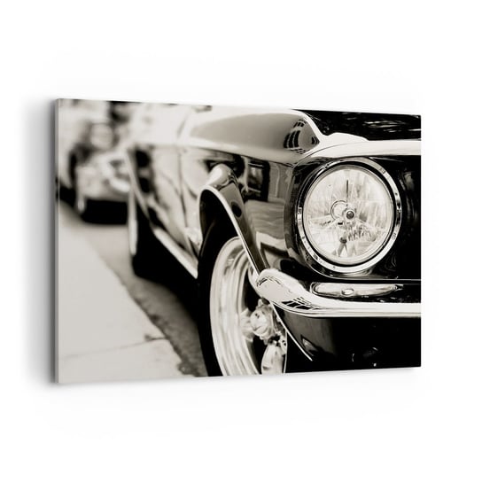 Obraz na płótnie - Nieprzemijający blask - 100x70cm - Auto Samochód Klasyczny - Nowoczesny foto obraz w ramie do salonu do sypialni ARTTOR ARTTOR