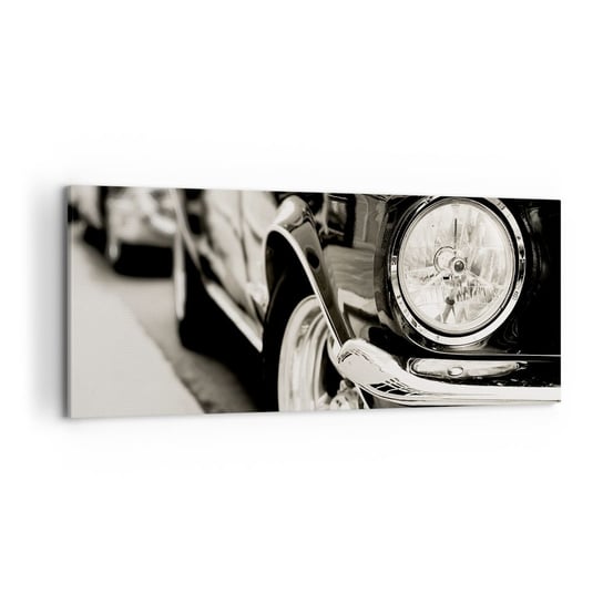 Obraz na płótnie - Nieprzemijający blask - 120x50cm - Auto Samochód Klasyczny - Nowoczesny obraz na ścianę do salonu do sypialni ARTTOR ARTTOR
