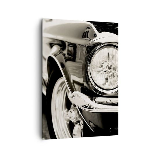 Obraz na płótnie - Nieprzemijający blask - 50x70cm - Auto Samochód Klasyczny - Nowoczesny Canvas obraz do salonu do sypialni ARTTOR ARTTOR