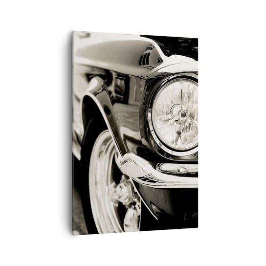 Obraz na płótnie - Nieprzemijający blask - 70x100cm - Auto Samochód Klasyczny - Nowoczesny foto obraz w ramie do salonu do sypialni ARTTOR ARTTOR