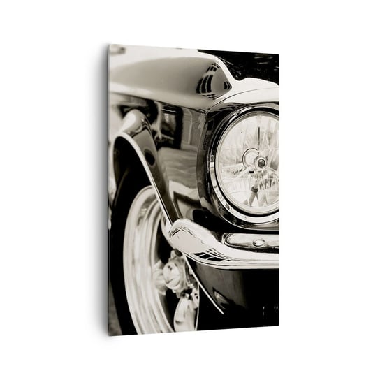 Obraz na płótnie - Nieprzemijający blask - 80x120cm - Auto Samochód Klasyczny - Nowoczesny obraz na ścianę do salonu do sypialni ARTTOR ARTTOR