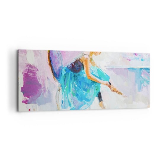 Obraz na płótnie - Niewysłowiony wdzięk, subtelny czar - 120x50cm - Baletnica Taniec Balet - Nowoczesny obraz na ścianę do salonu do sypialni ARTTOR ARTTOR